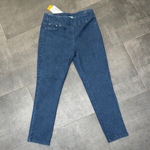 Ruby Rd Blue Skinny High-Waisted Jeans New